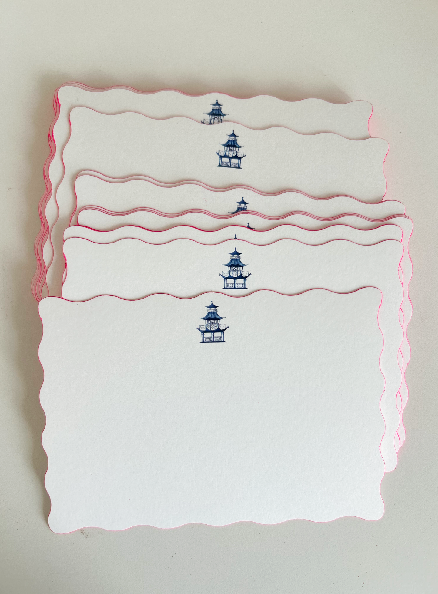 PAGODA | Scalloped Edge Notecards
