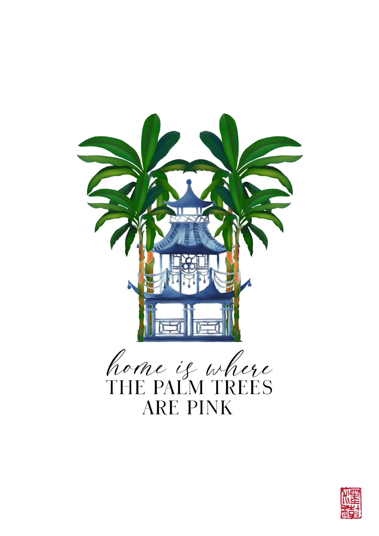 Pink Palm Trees